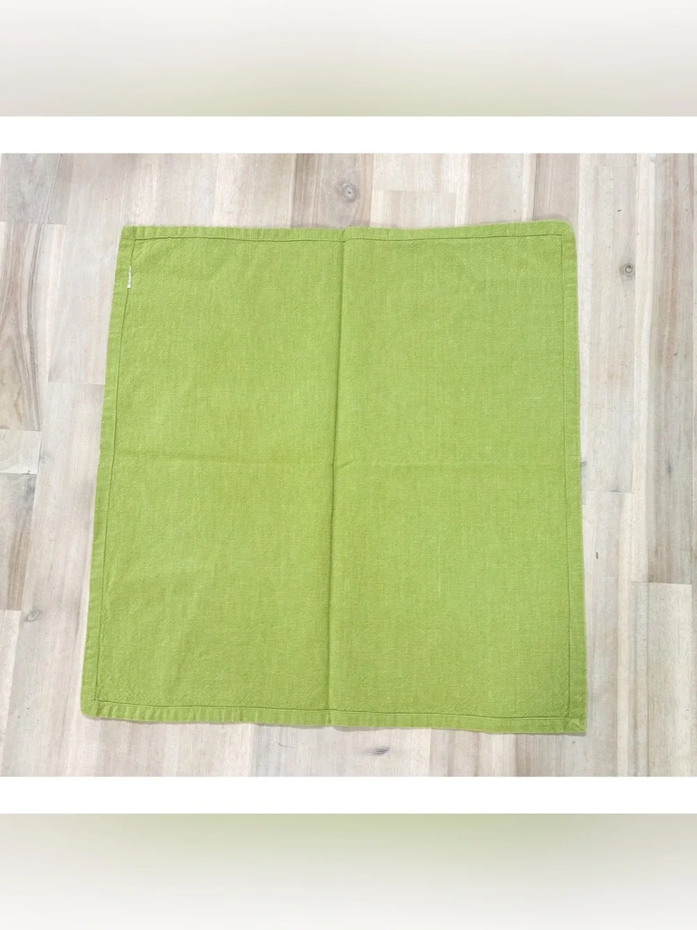 Pier 1 Set Of 5 Lime Green Cotton Napkins 19 X 19